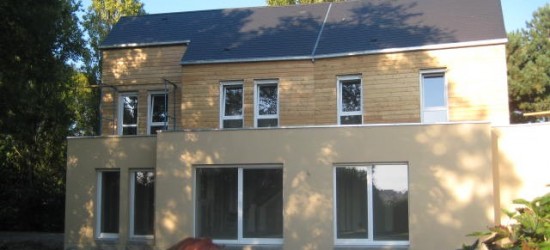 surélévation en ossature bois maison moderne